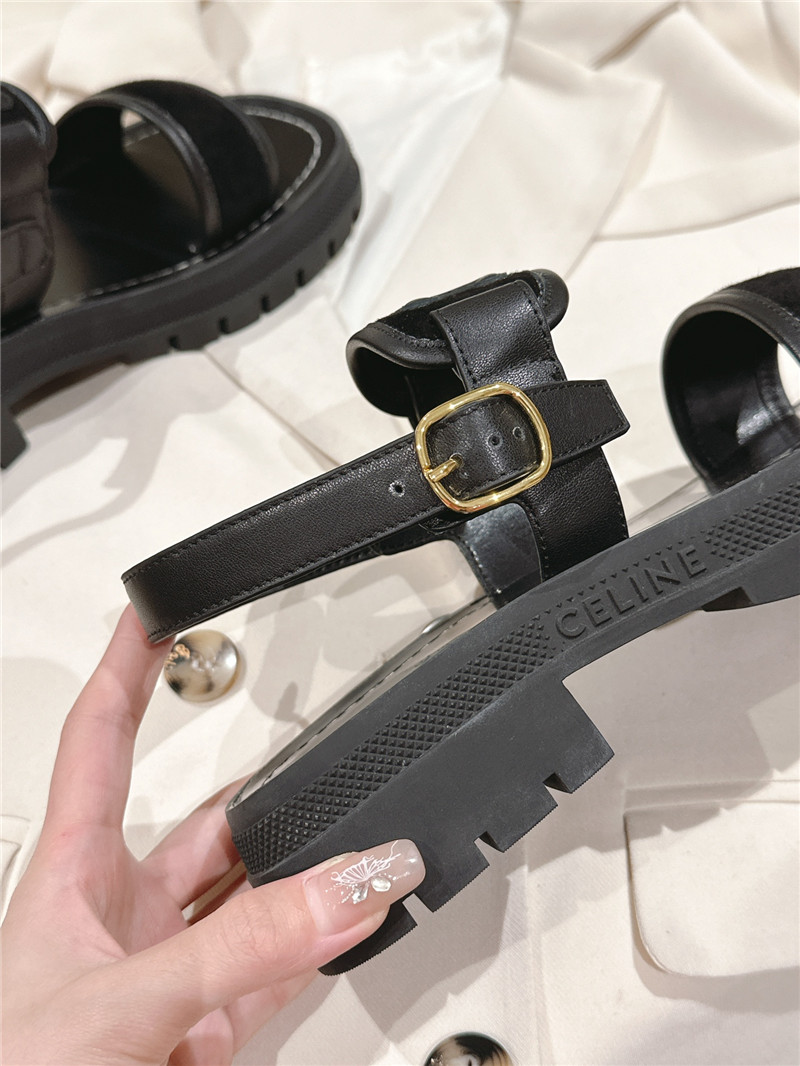 Ce1i*e flat micro label sandals best replica shoes website