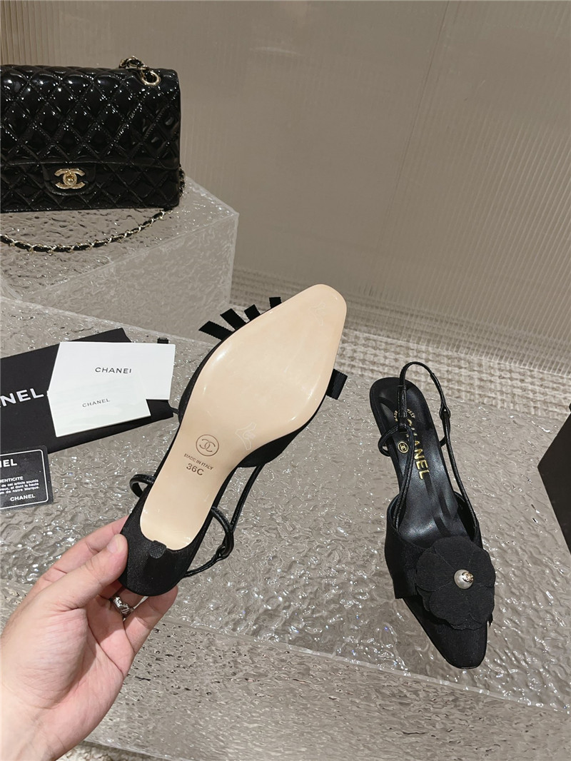 ch**el small square toe high heels Marg*e1a replica shoes