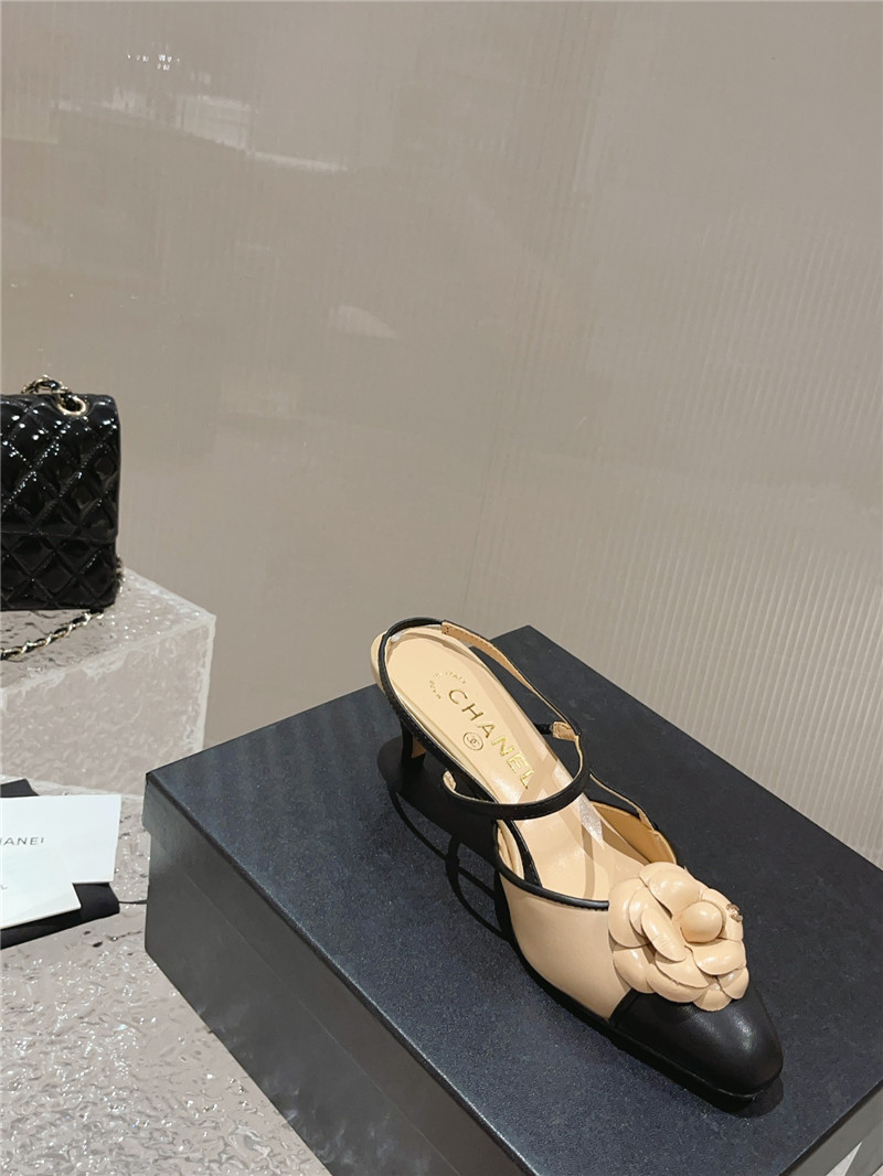 ch**el small square toe high heels Marg*e1a replica shoes