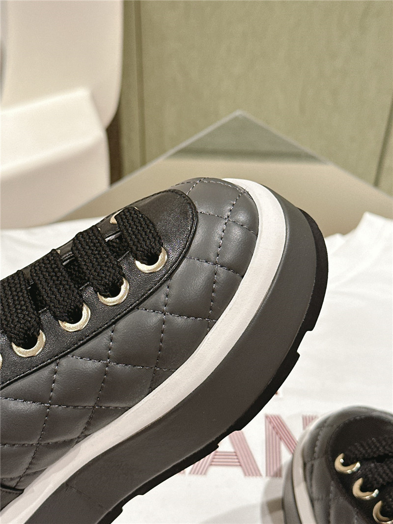 Ch**el platform white sneakers