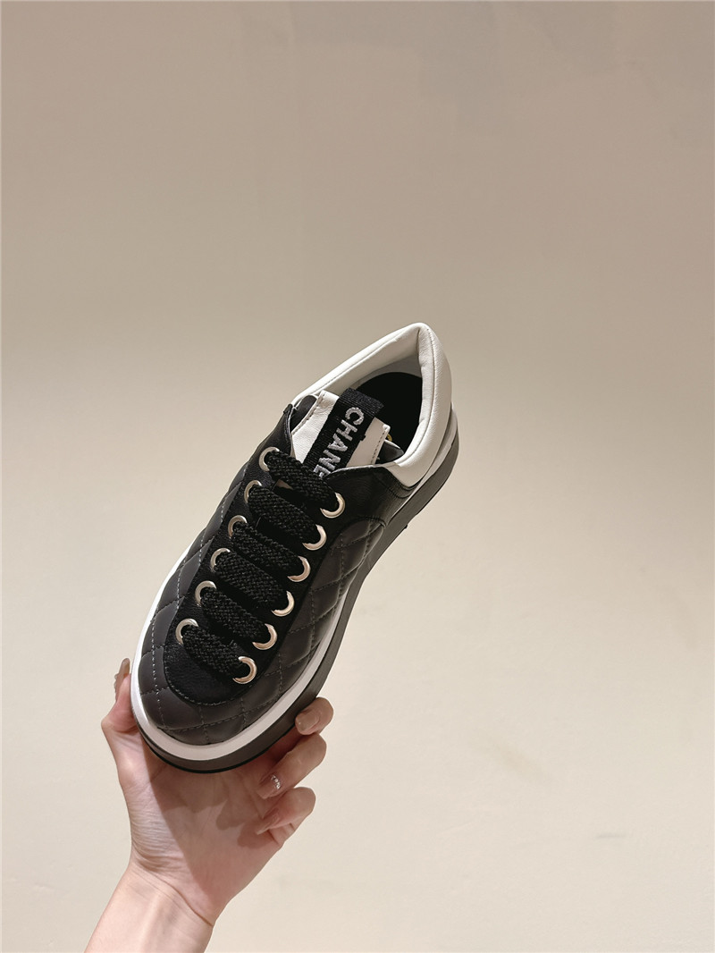 Ch**el platform white sneakers