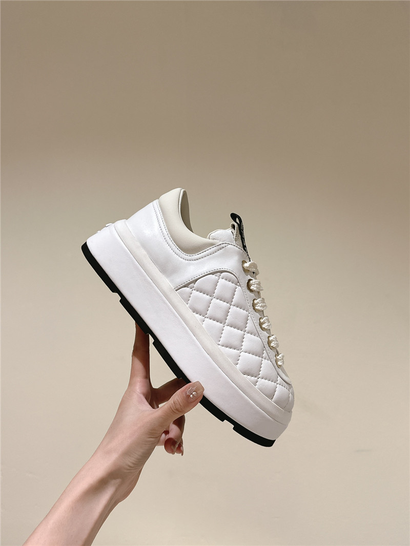 Ch**el platform white sneakers sale