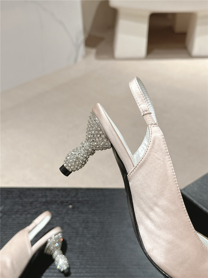 Ch**el bow high heel leather shoes best replica shoes website