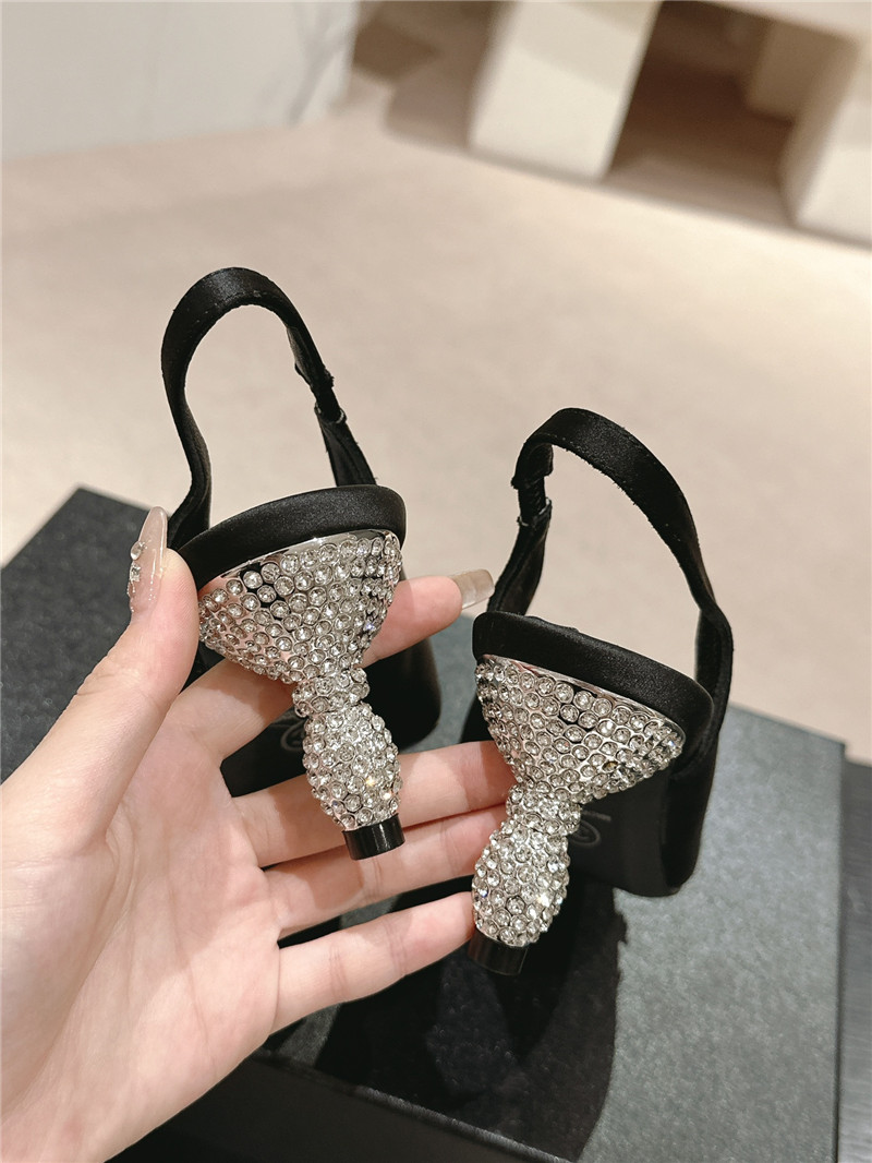 Ch**el bow high heel leather shoes best replica shoes website