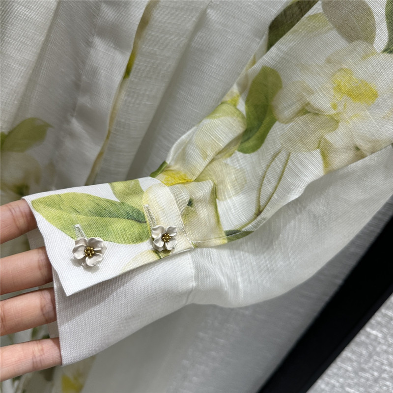 zimm magnolia floral print long shirt dress replica clothing sites