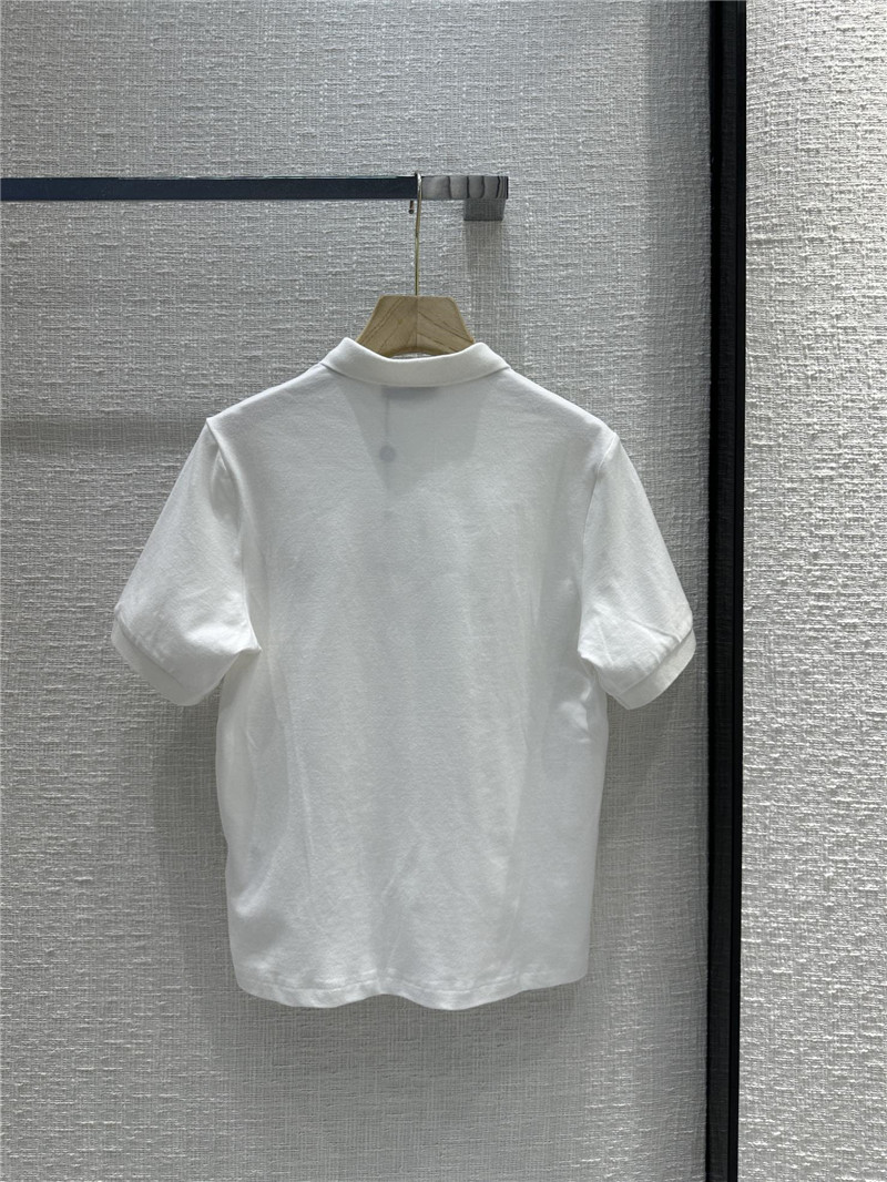 Moncler logo embroidered polo top replica clothing sites