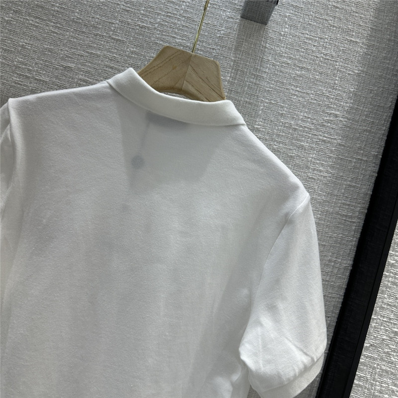 Moncler logo embroidered polo top replica clothing sites