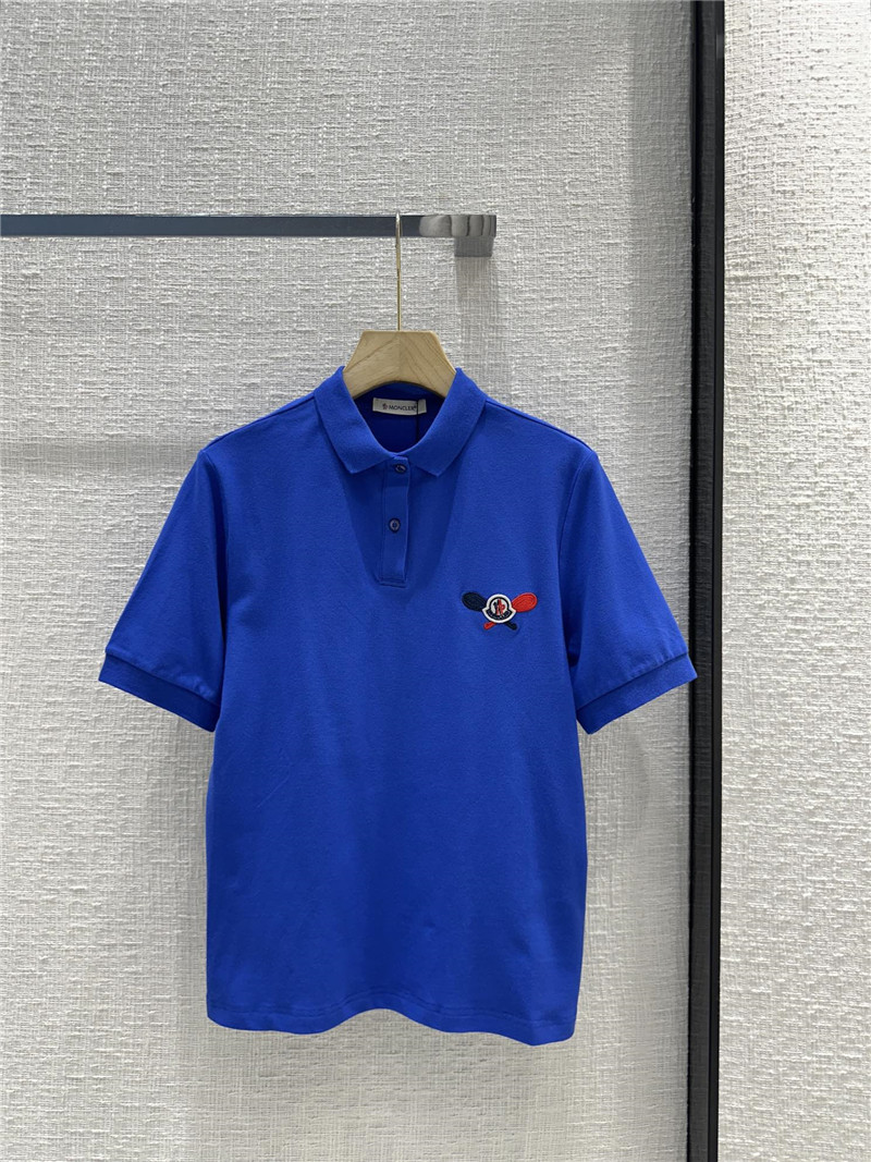 Moncler logo embroidered polo top replica clothing sites