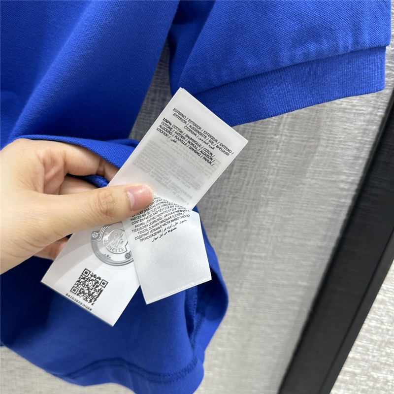 Moncler logo embroidered polo top replica clothing sites