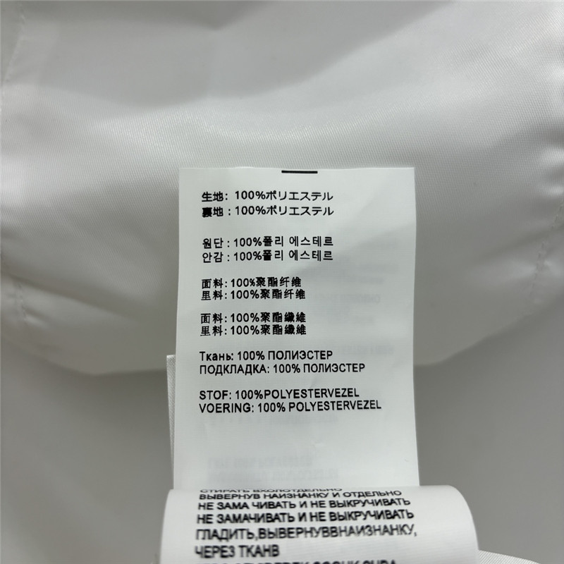 Pra*a stand collar half zip nylon short sleeve dress replica clothes