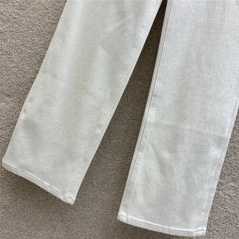 Va1e*ntin0 double v metal pocket design jeans replica clothing