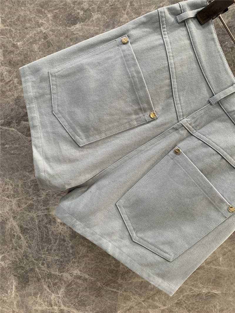 F**di denim shorts replica designer clothing websites