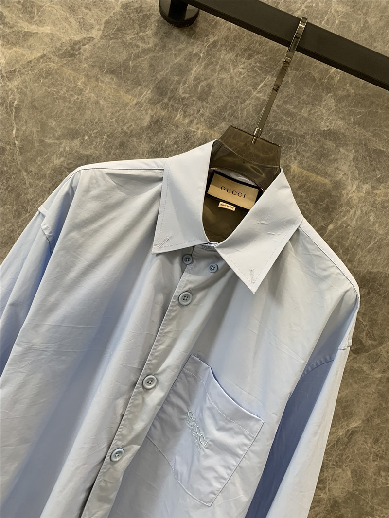 Gucci lapel long sleeve shirt replica clothing sites