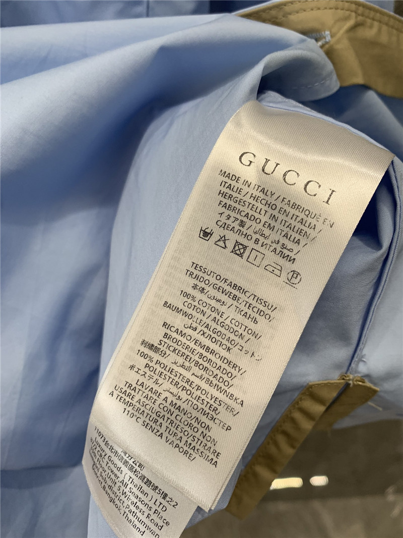 Gucci lapel long sleeve shirt replica clothing sites
