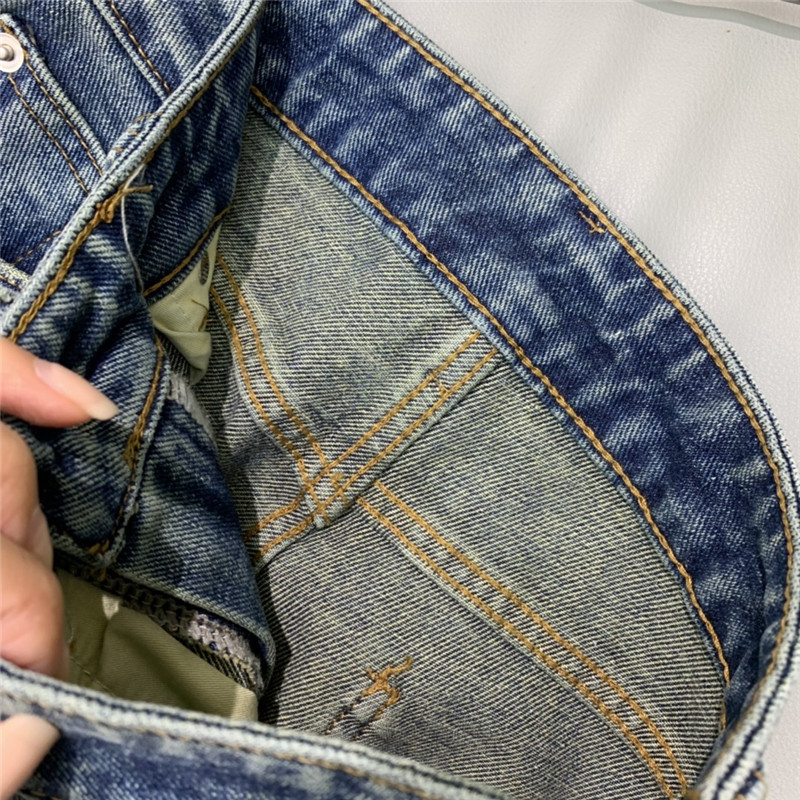 m1um1u hot D1am0nd straight denim trousers replicas clothes