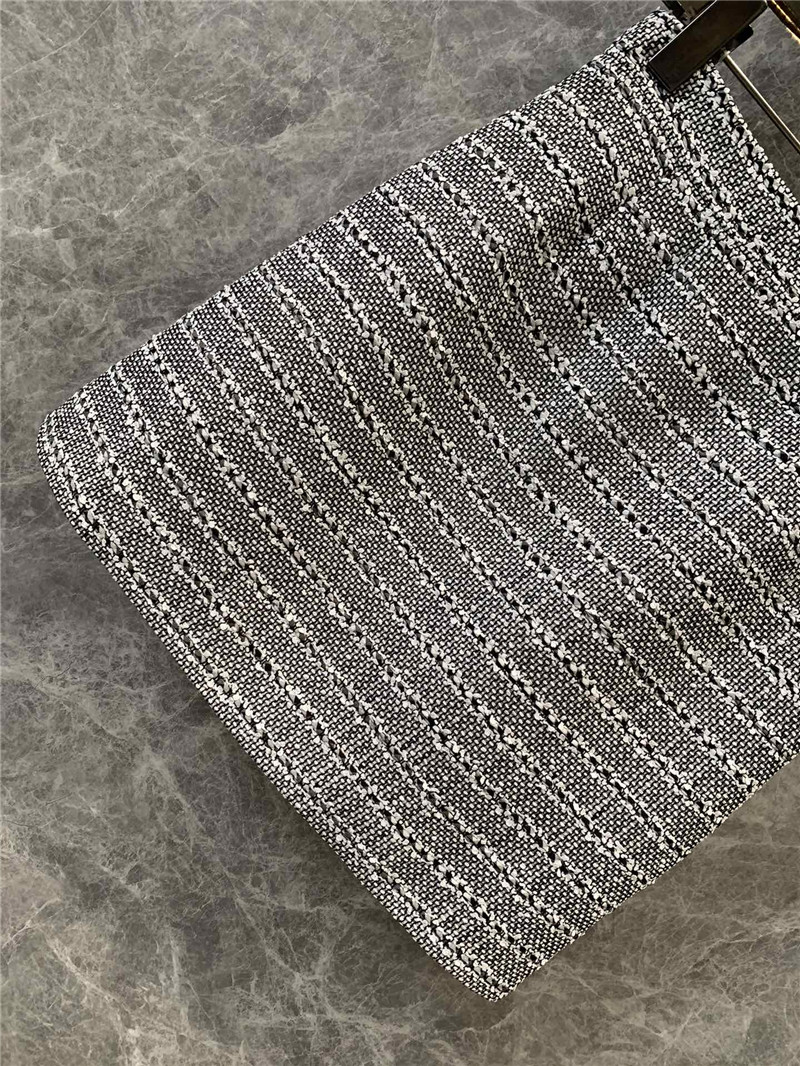 Ch**el gray soft nylon skirt cheap replica designer clothes