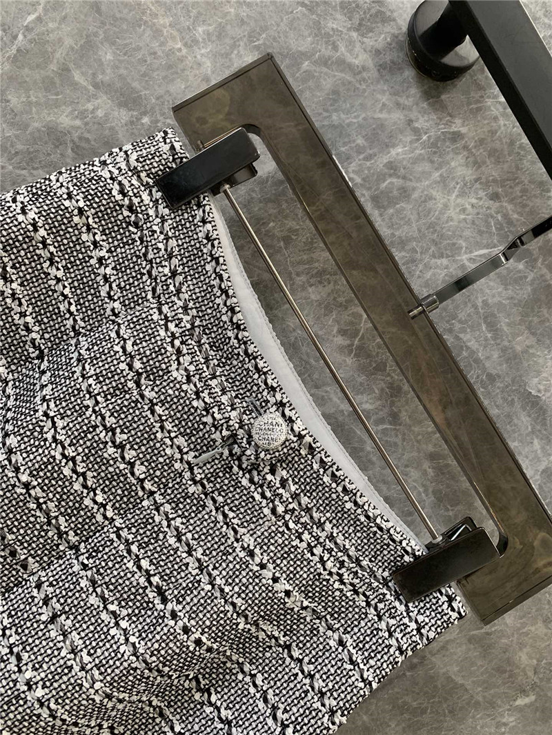 Ch**el gray soft nylon skirt cheap replica designer clothes