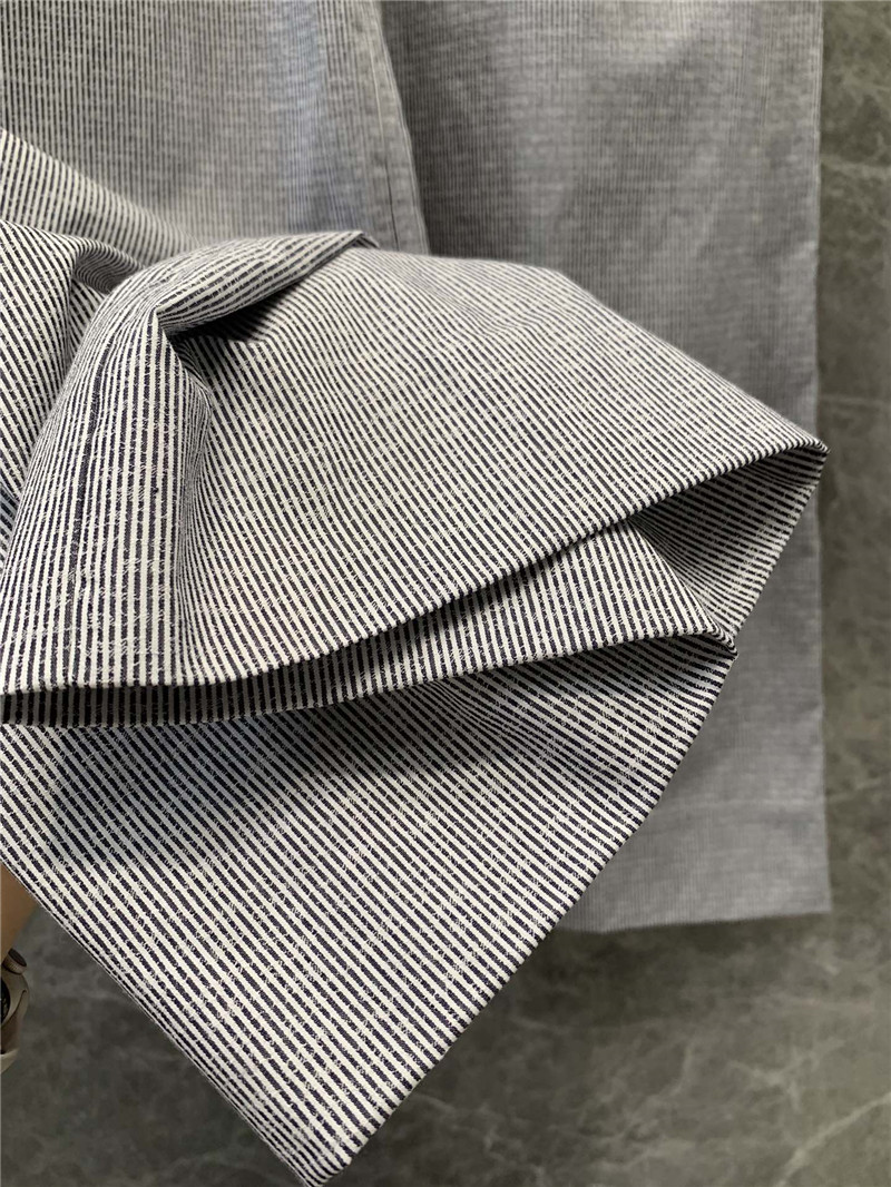 Ch**el elastic waist striped wide leg pants replica clothing