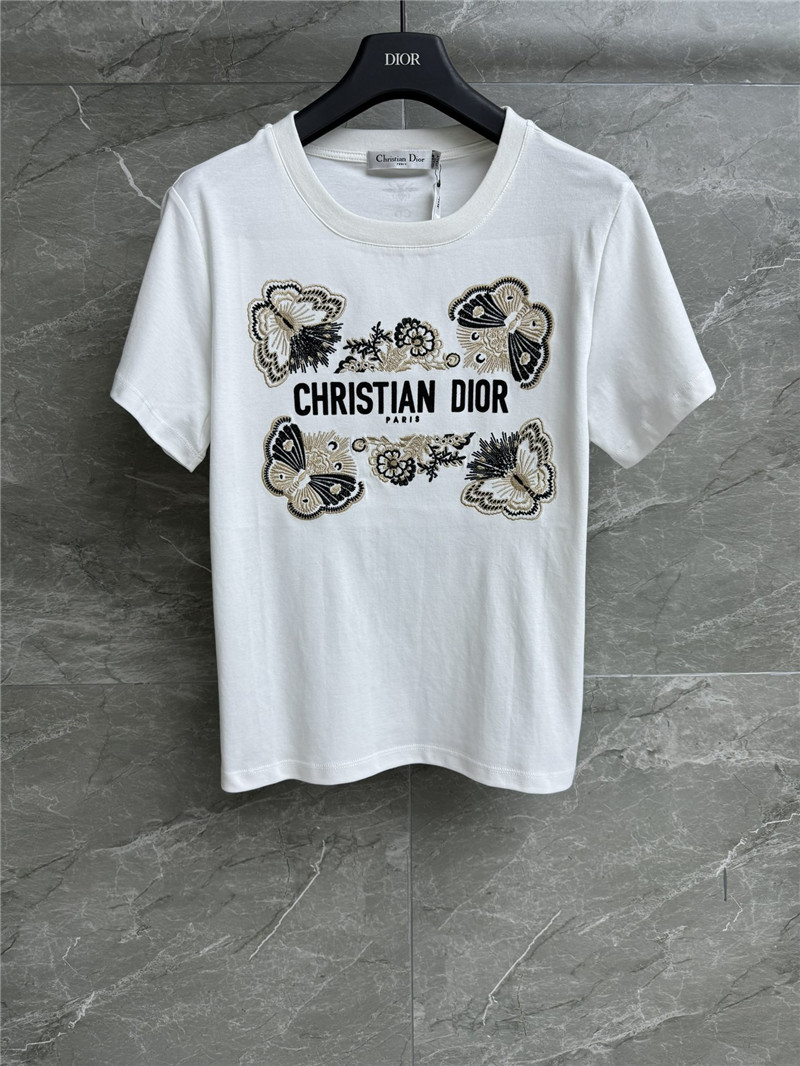 D10r butterfly embroidered t-shirt replica clothing sites
