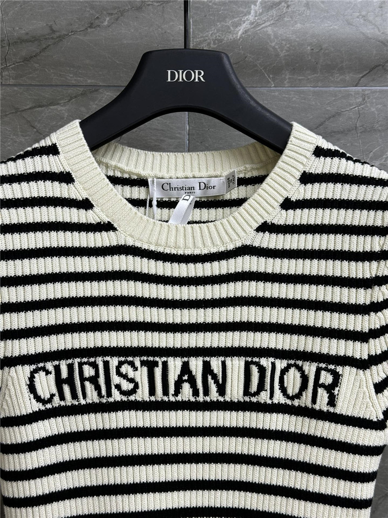 D10r striped knitted short sleeve replicas clothes