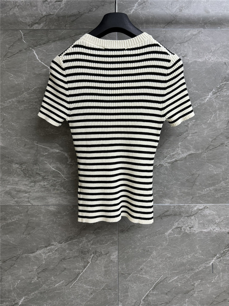 D10r striped knitted short sleeve replicas clothes