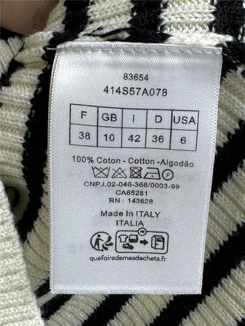 D10r striped knitted short sleeve replicas clothes