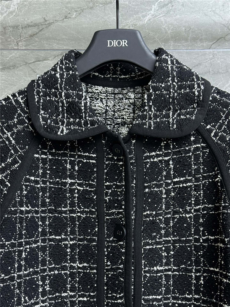 D10r cannage short-sleeved cardigan replicas clothes