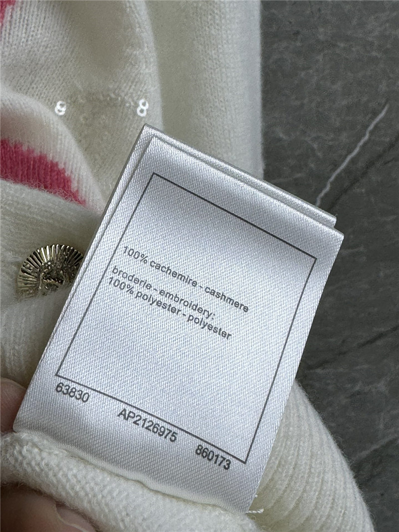 Ch**el sequins floral jacquard cardigan