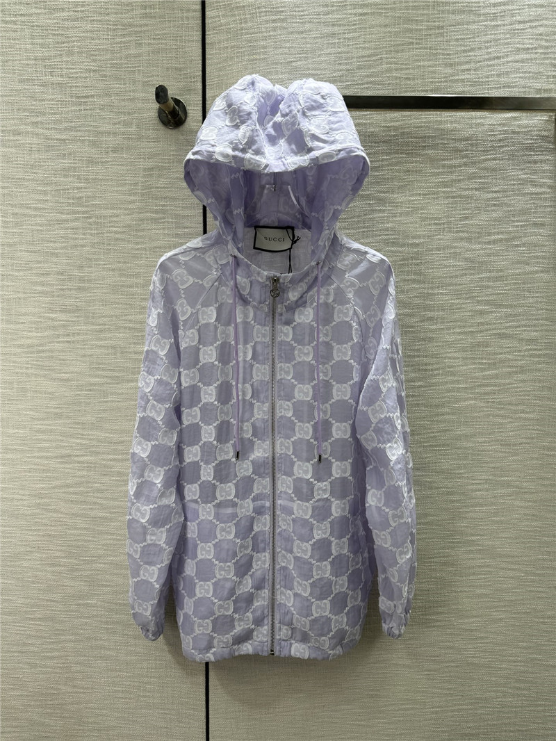 Gvc*1 jacquard logo hooded jacket replica d&g clothing