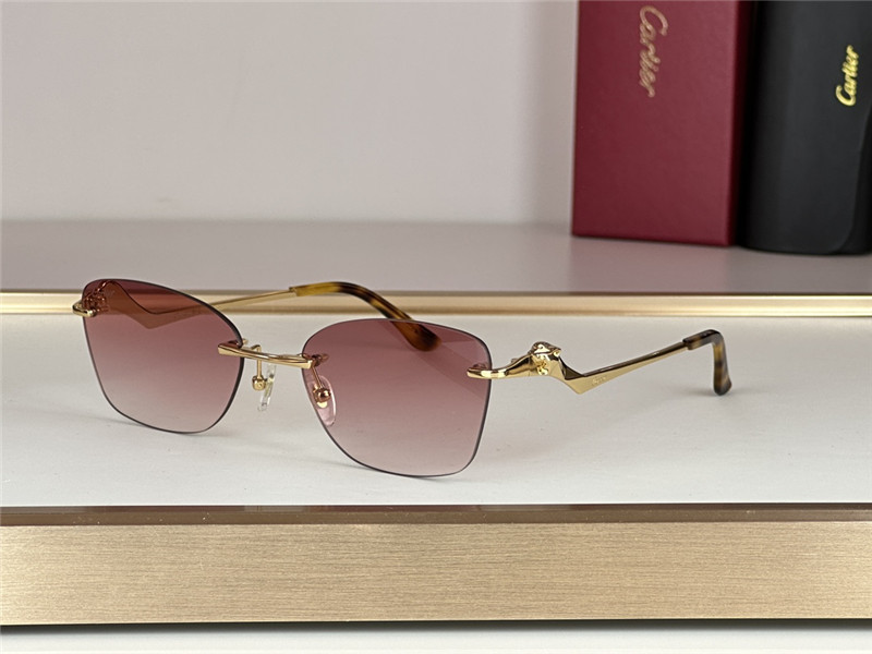 Ca*t1er classic leopard head series sunglasses