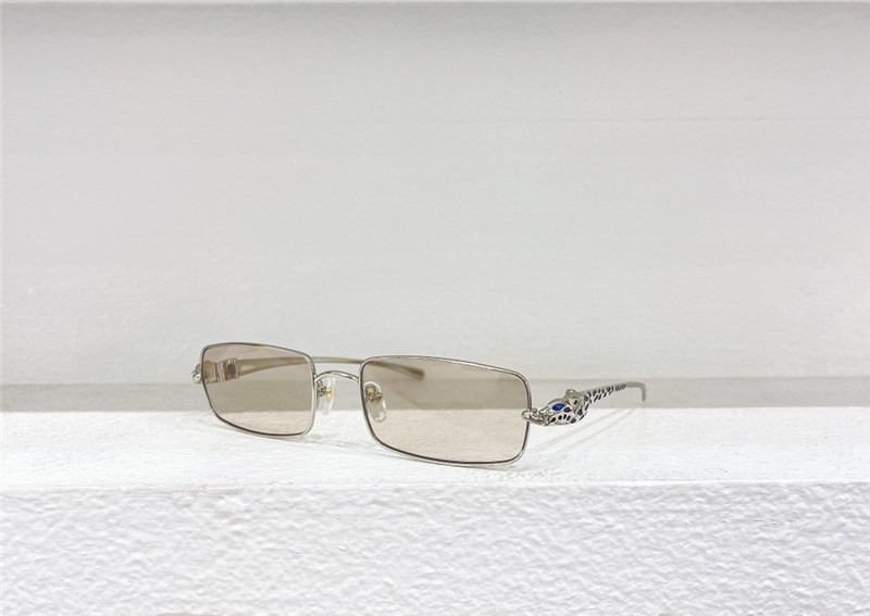 C A R T I E R Rimless Leopard Sunglasses