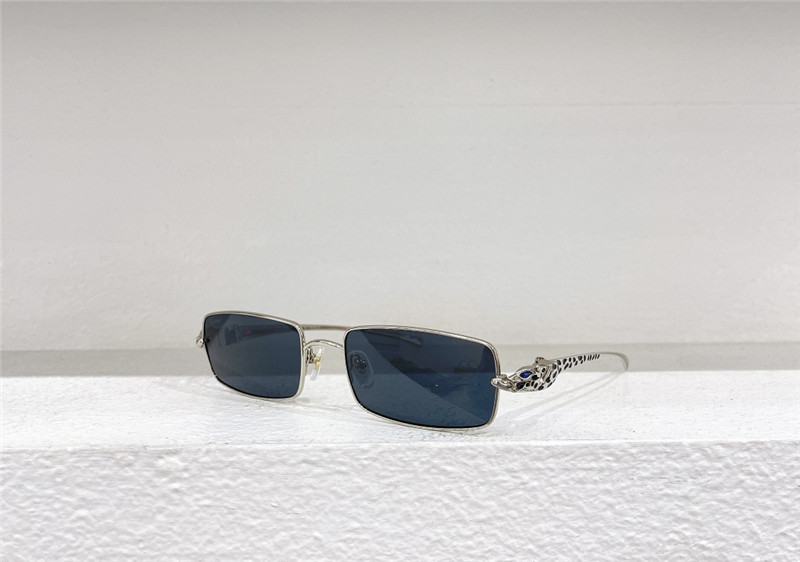 C A R T I E R Rimless Leopard Sunglasses