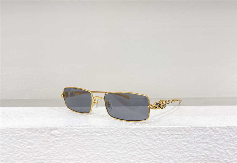 C A R T I E R Rimless Leopard Sunglasses