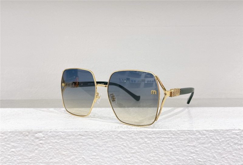 M1um1u hollow square sunglasses