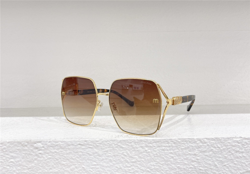 M1um1u hollow square sunglasses