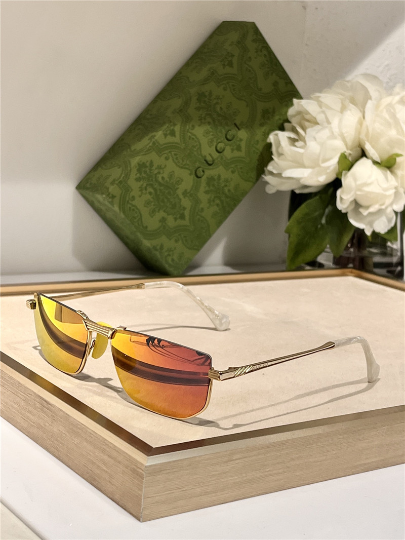 Gvc*1 rectangular frame sunglasses