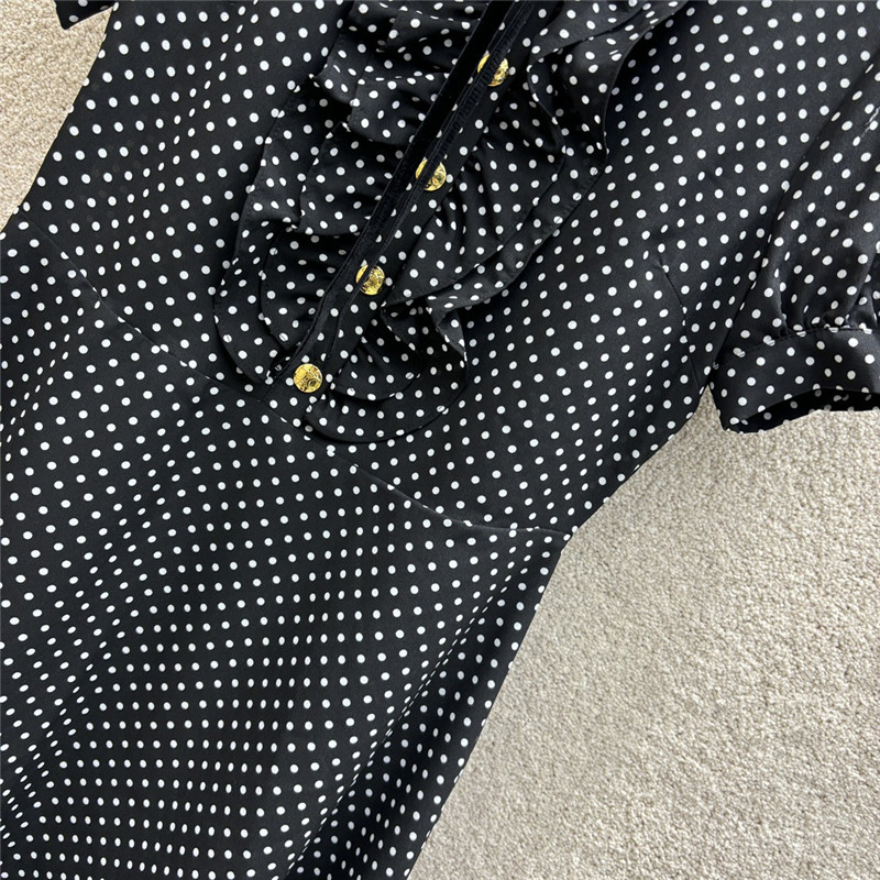 Ce1i*e ribbon polka dot dress replica designer clothes