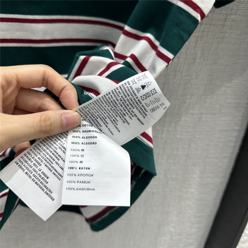 M1um1u striped short-sleeved t-shirt replica clothing sites