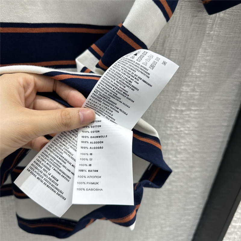 M1um1u striped short-sleeved t-shirt replica clothing sites