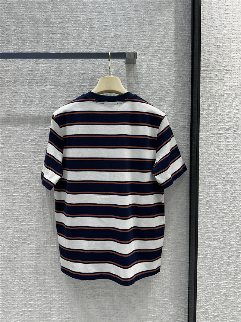 M1um1u striped short-sleeved t-shirt replica clothing sites