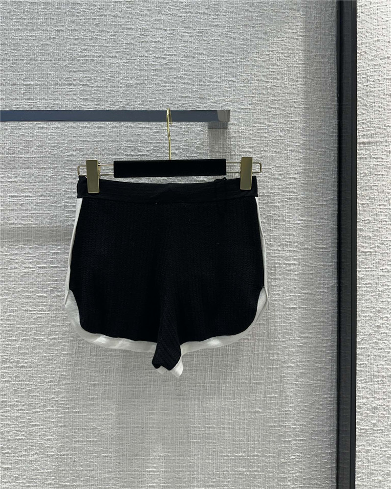 Ch**el knitted white shorts replica designer clothes