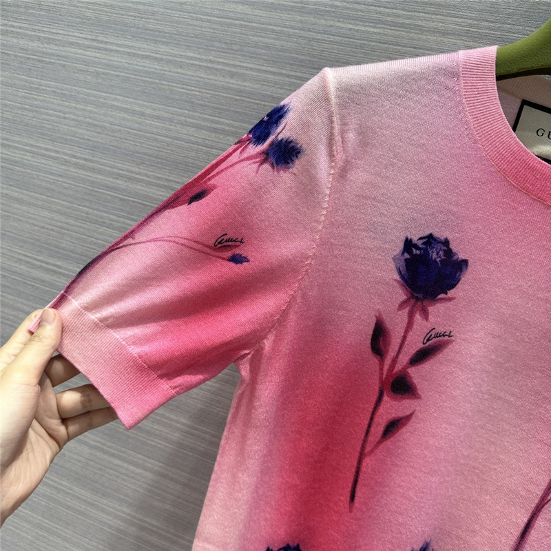 Gucci short sleeve top replicas clothes
