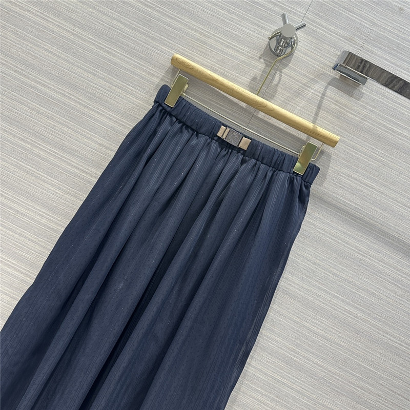 BC silver stripe long skirt replica d&g clothing