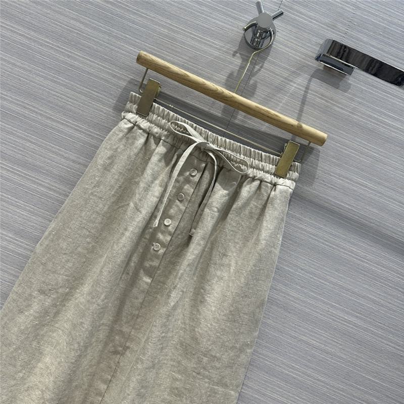 jil sander cotton and linen long skirt replicas clothes