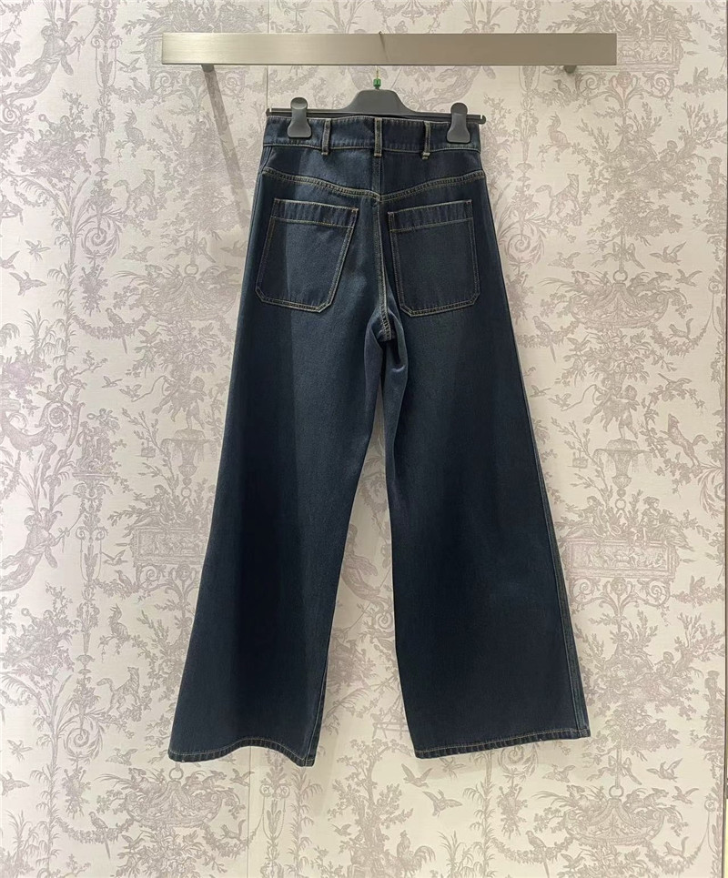 D10r dark blue wide leg jeans replica d&g clothing