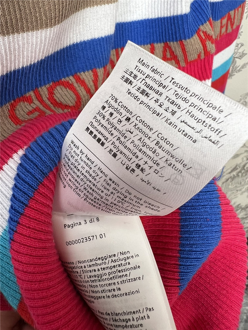 Va1e*ntin0 logo jacquard striped cardigan