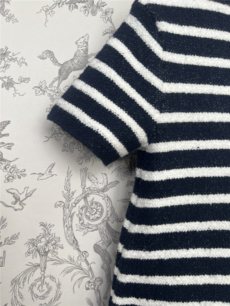 D10r knitted striped dress