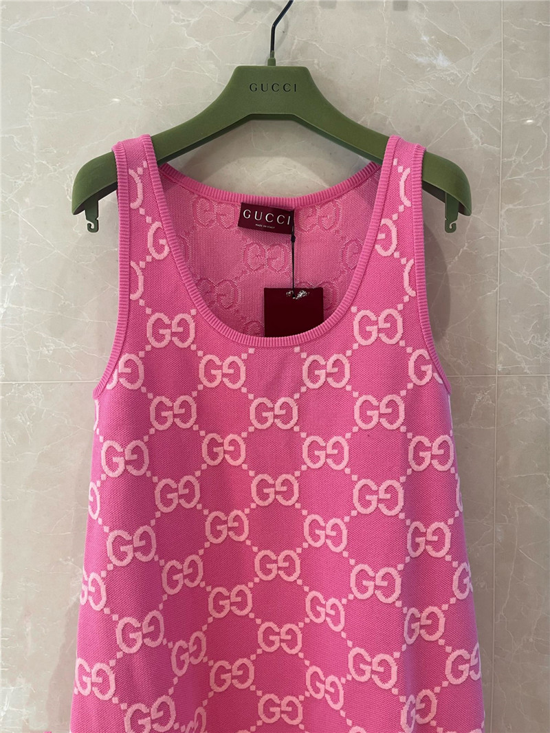 Gvc*1 pink knitted sundress replica clothing sites