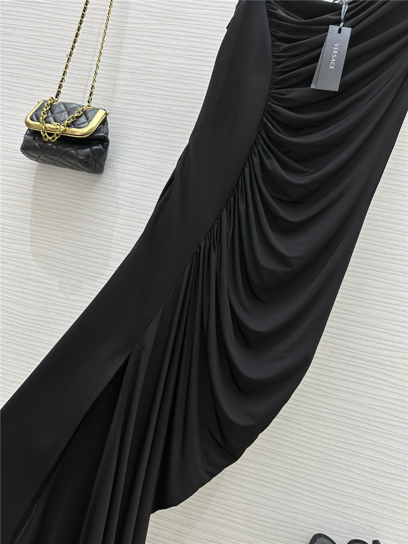 Versace draped long evening dress replica clothing sites