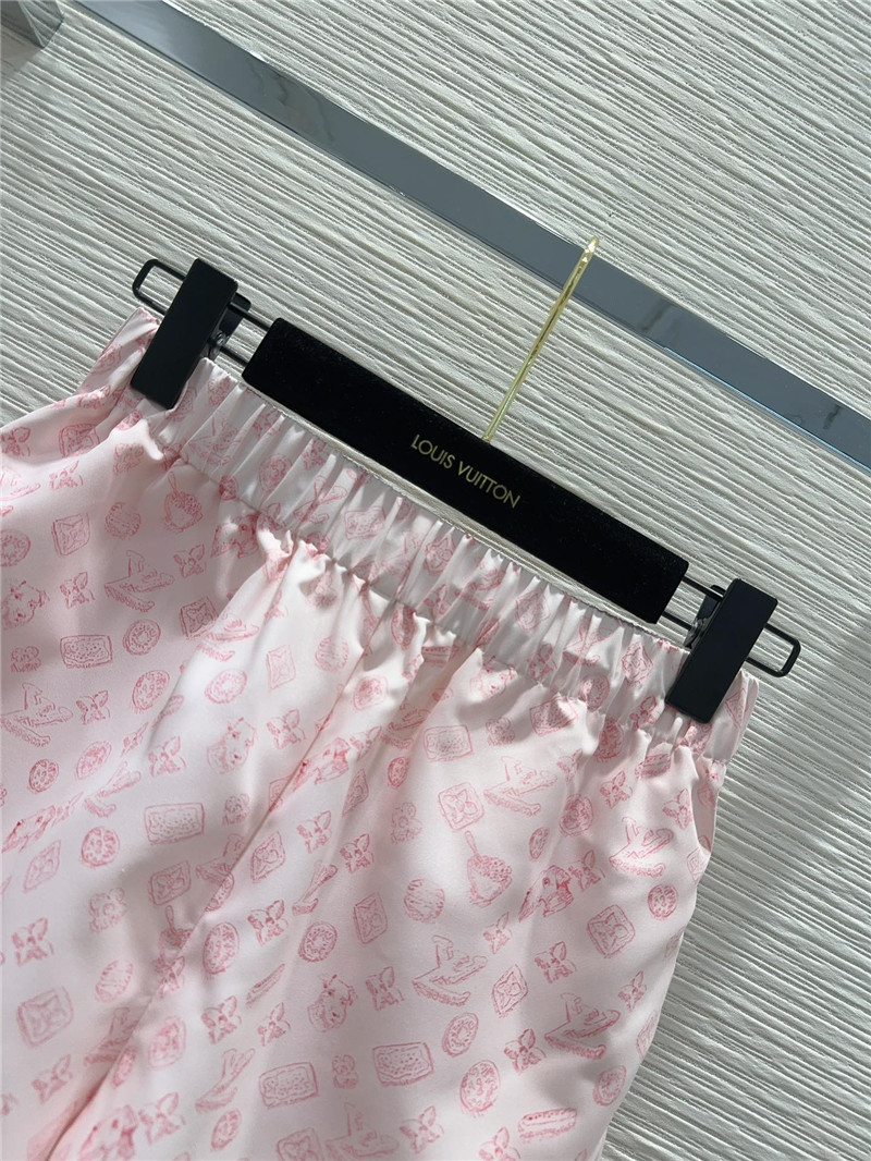 l0vis Vvtt0n lv lapel shirt + shorts set replica clothing